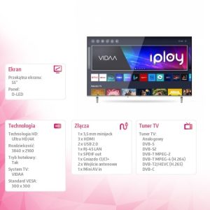 baselinker-1756646063.jpg Telewizor LED 55 cali 55IPLAY6300-U