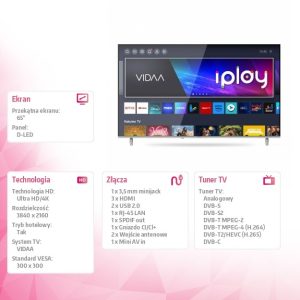 baselinker-1756646072.jpg Telewizor LED 65 cali 65IPLAY6300-U