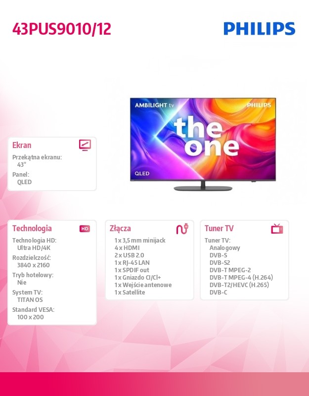 baselinker-1756646089-1.jpg Telewizor QLED 43 cale 43PUS9010/12