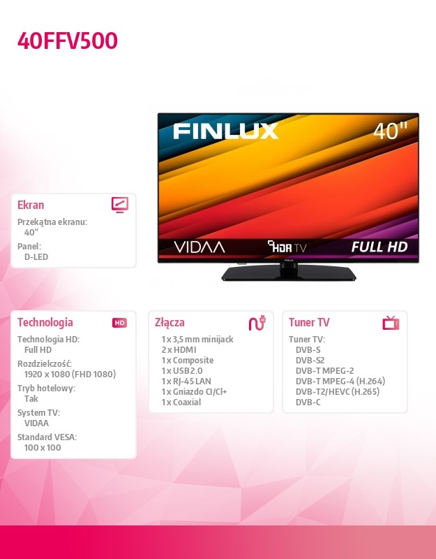 baselinker-1756646131.jpg Telewizor LED 40 cali 40FFV500