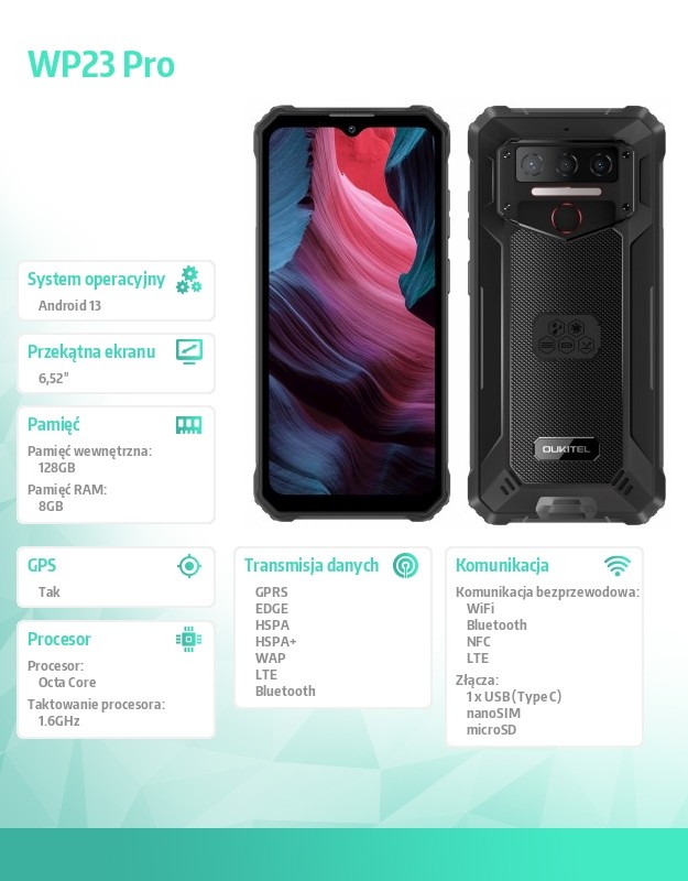 baselinker-1756646169.jpg Smartfon WP23 Pro 8/128 GB czarny