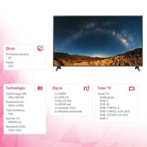 Telewizor LED 65 cali 65UR78GC0LK