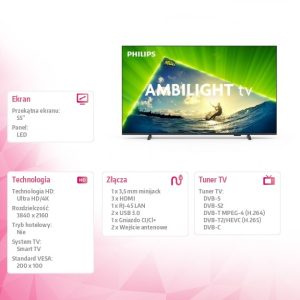 Telewizor 55 cali  LED 55PUS8209/12