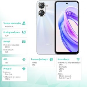 baselinker-1756646523.jpg Smartfon Mblu 21 6 GB / 128 GB Biały