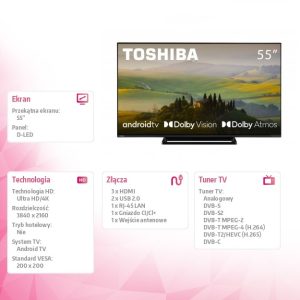 baselinker-1756646585.jpg Telewizor LED 55 cali 55UA3E63DG