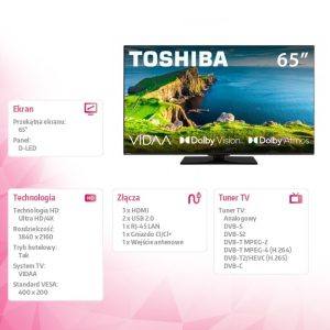 baselinker-1756646645-1.jpg Telewizor LED 65 cali 65UV3F63DG