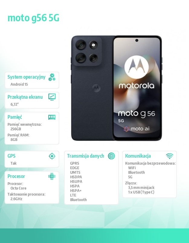 baselinker-1756646896.jpg Smartfon moto g56 G5 8/256, Black Oyster