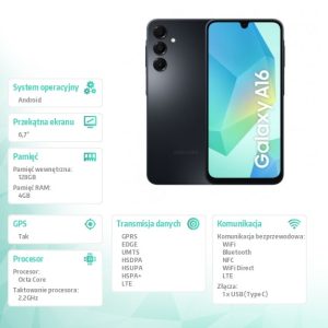 f1f4dce005c16854713fc27374fc2741.jpg Smartfon GALAXY A16 LTE 4/128 GB Czarny Enterprise Edition