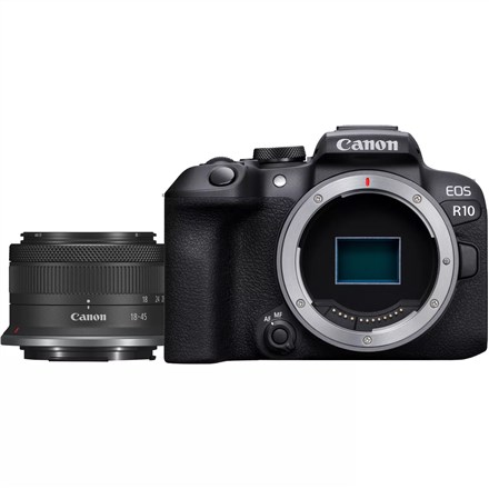 Canon EOS R10 | 24.2 MP | 4K UHD + RF-S 18-45mm IS STM