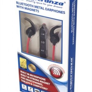 Esperanza EH186K | Słuchawki douszne Bluetooth 4.2 | Metalowe czarne