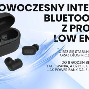 zdjecie-1754543213.jpg Savio TWS-09 | Słuchawki bezprzewodowe Bluetooth 5.1 | Wodoodporne IPX5