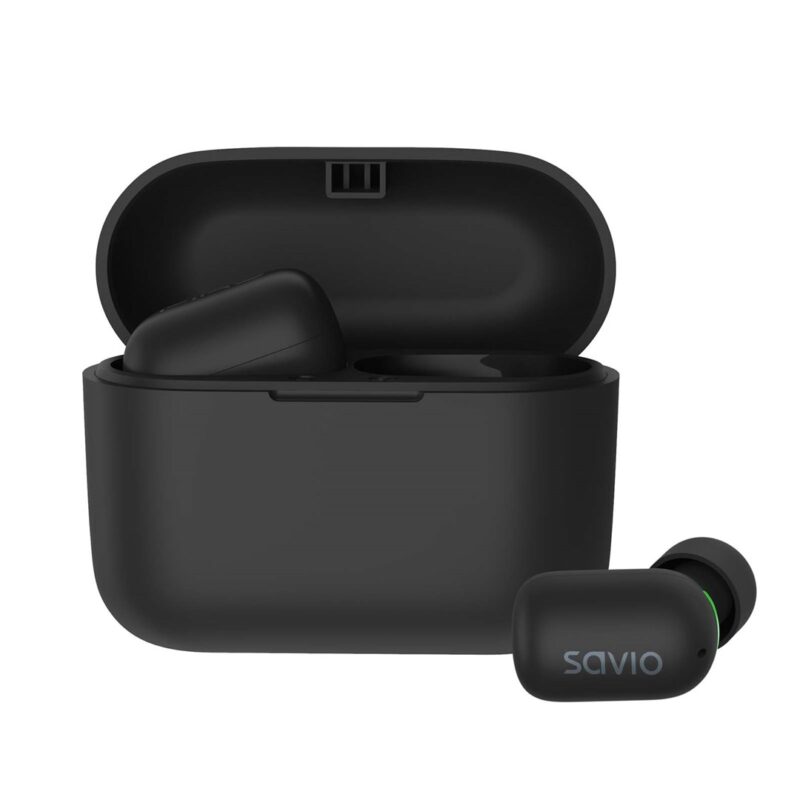 zdjecie-1754543214.jpg Savio TWS-09 | Słuchawki bezprzewodowe Bluetooth 5.1 | Wodoodporne IPX5