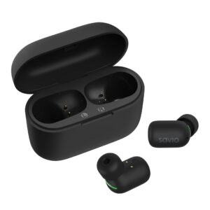 zdjecie-1754543215.jpg Savio TWS-09 | Słuchawki bezprzewodowe Bluetooth 5.1 | Wodoodporne IPX5