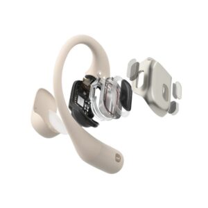 zdjecie-1754543268.jpg Shokz OpenFit | Słuchawki bezprzewodowe douszne | Beżowe
