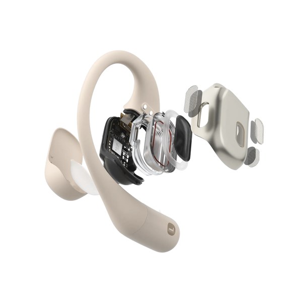 zdjecie-1754543268.jpg Shokz OpenFit | Słuchawki bezprzewodowe douszne | Beżowe