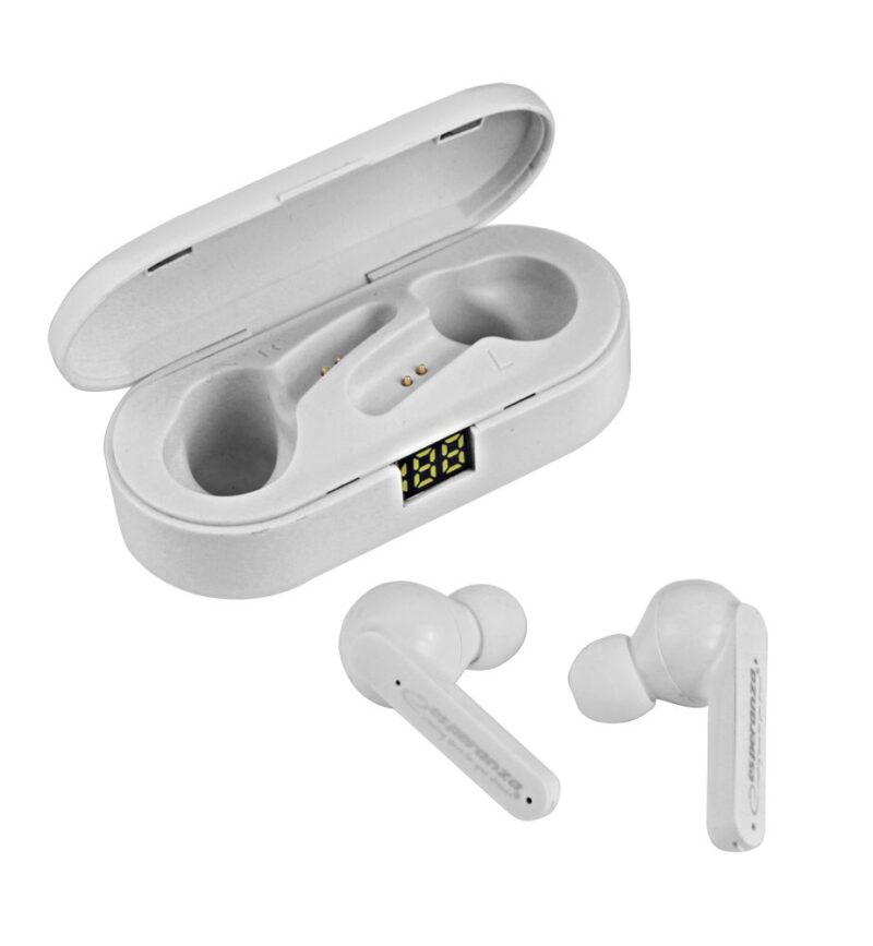 zdjecie-1754543566.jpg Esperanza Phoebe EH230W | Słuchawki douszne TWS | Bluetooth 5.0 | Białe | 3h odtwarzania