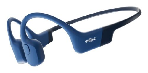 Shokz OpenRun Blue USB-C | Słuchawki sportowe z przewodzeniem kostnym | IP67 | Bluetooth 5.1 | Mikrofon