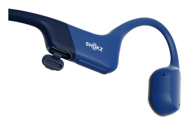 zdjecie-1754543577.jpg Shokz OpenRun Blue USB-C | Słuchawki sportowe z przewodzeniem kostnym | IP67 | Bluetooth 5.1 | Mikrofon