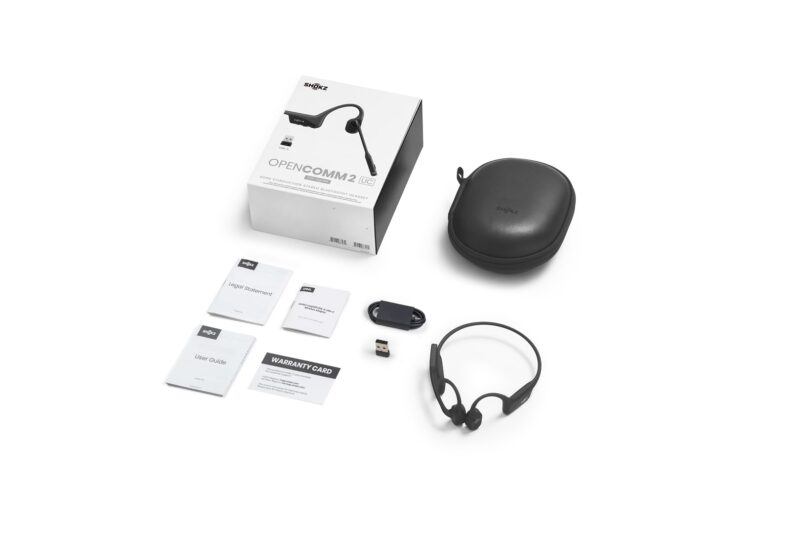 zdjecie-1754543605.jpg Shokz OpenComm2 | Słuchawki kostne Bluetooth | Mikrofon z redukcją szumów