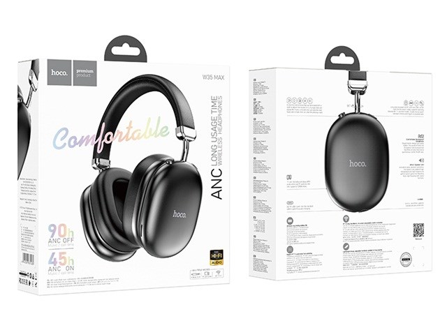 zdjecie-1754544048-2.jpg Hoco W35 Max Auspicious ANC | Słuchawki bezprzewodowe | Czarny