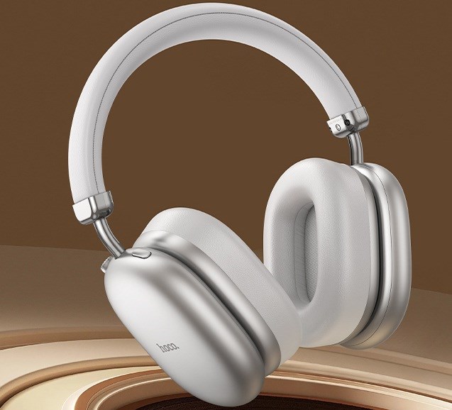 Hoco W35 Max Auspicious ANC | Słuchawki bezprzewodowe | Srebrny