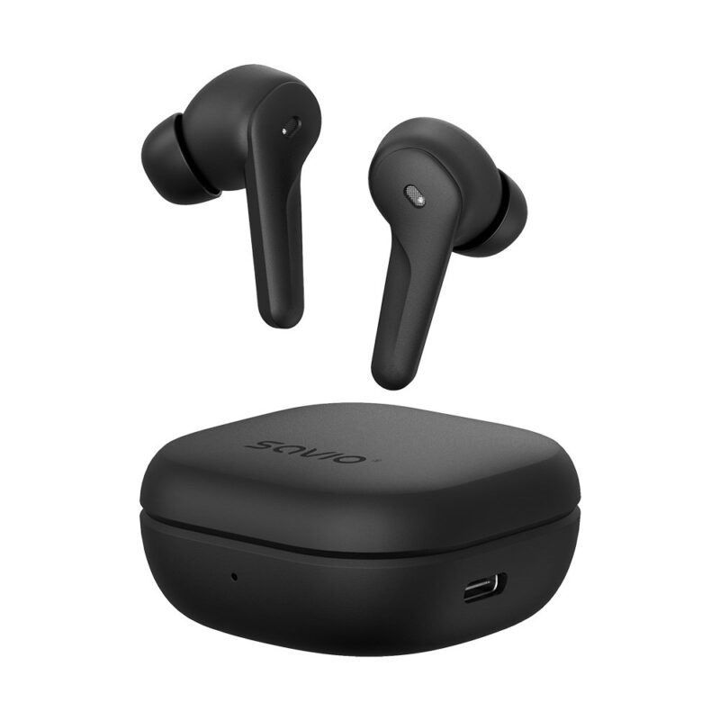 zdjecie-1754544193.jpg SAVIO TWS-12 | Bluetooth 5.3 | ANC i ENC | Słuchawki True Wireless