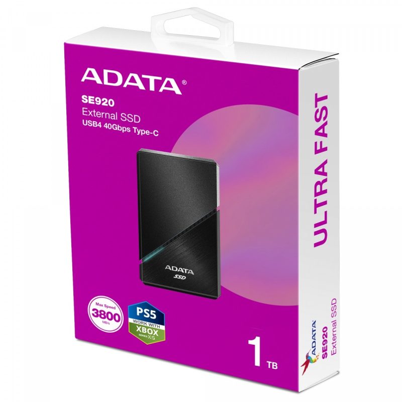 0913a448cbffe34bab86f41824d772b9.jpg Dysk zewnętrzny SSD SE920 1TB USB4C 3800/3700 MB/s czarny