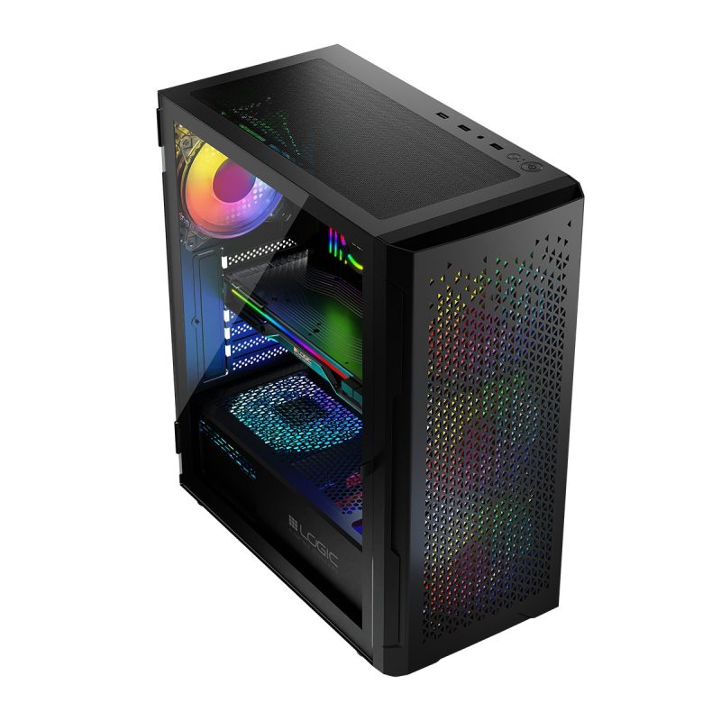 0ec7a93410dd6ef4fa25fd0ca1ac6253.jpg Obudowa Komputerowa LOGIC ARAMIS ARGB MIDI USB 3.0 Czarna