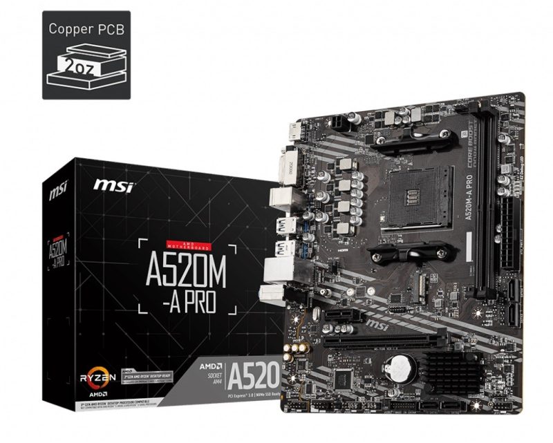 10c5c40baa267ed22af351fe371d7241.jpg Płyta główna A520M-A PRO AM4 2DDR4 DVI/HDMI USB 3.2 mATX