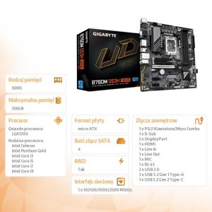 14e6db989826e88ea04d21a83c3fceec.jpg Płyta główna B760M DS3H s1700 GEN5 4DDR5 HDMI/DP/DSUB mATX