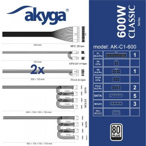 1663fbdb26861db8a4fb45414bdd0459.jpg Zasilacz AK-C1-600 ATX 600W PRO SERIA  A