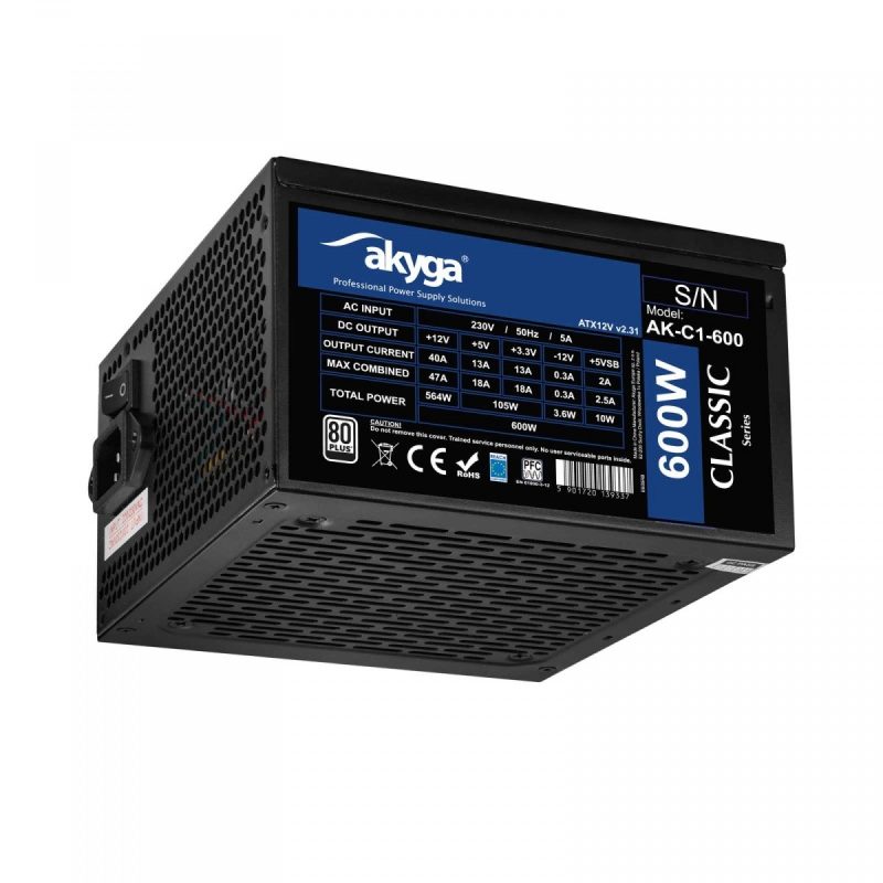 16f338dd32b684cf600ff5d39185eff9.jpg Zasilacz AK-C1-600 ATX 600W PRO SERIA  A