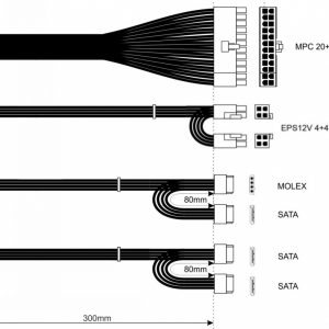 180aae256934b7b3d2d195659764fa59.jpg Zasilacz TFX AK-T1-250 250W 80+ Gold