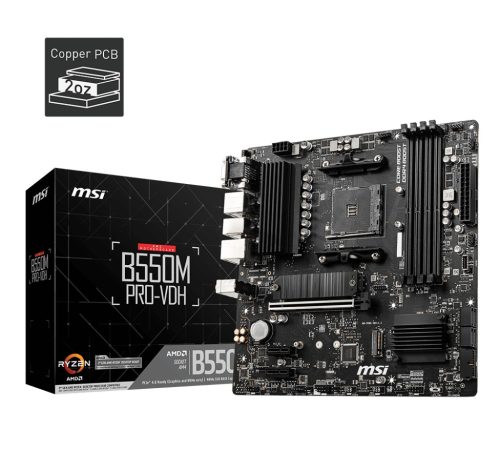 Płyta główna B550M PRO-VDH AM4 4DDR4 HDMI/DP/VGA mATX