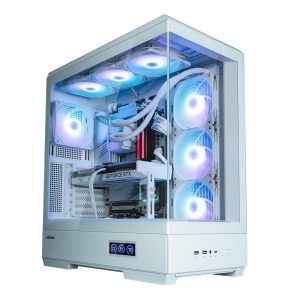 21f060896717de256eed25d7049ca658.jpg Obudowa P50 DS WHITE Mid-Tower 4x ARGB Fans