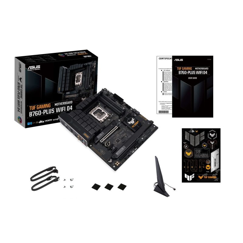 2214f8d502642639bec86a2d2f836b4b.jpg Płyta główna TUF Gaming B760-PLUS WIFI D4 s1700 4DDR4 ATX