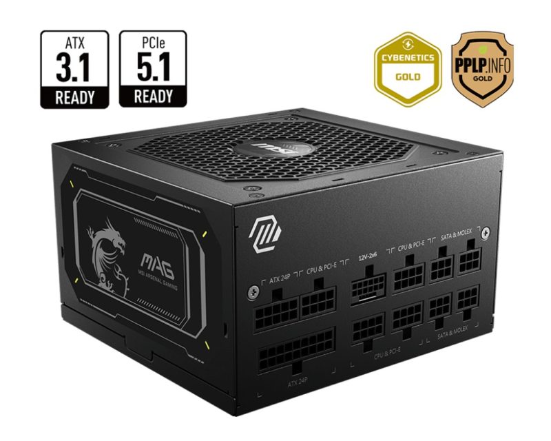 243d871de57b2994431830f944d00fc4.jpg Zasilacz MAG A850GL PCIE5 II 850 W 80 Plus Gold Full Modular