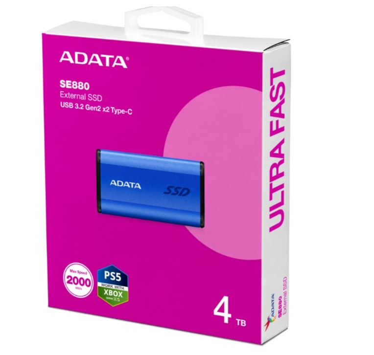 28a2ea465aba86477101397b4acb019e.jpg Dysk zewnętrzny SSD SE880 4TB USB3.2A/C Gen2x2 Niebieski