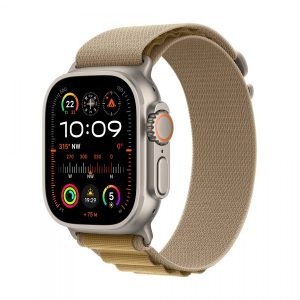 2bafaa29ea651fbd847cfb59a8268353.jpg Watch Ultra 2 GPS + Cellular, koperta 49 mm z tytanu w kolorze naturalnym z opaską Alpine L w kolorze beżowym