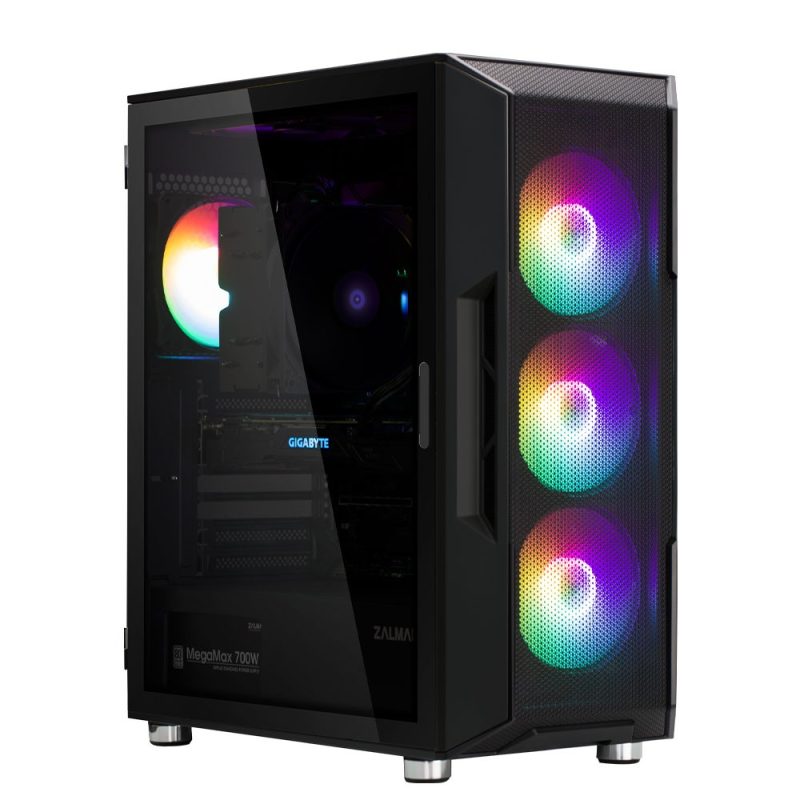 3001d7f393ee4cb877f35099affba6f4.jpg Obudowa I3 Neo ATX Mid Tower RGB 4xwentylator, czarna