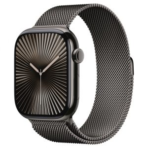 31246d8bc611f87b7e621f7f24519044.jpg Watch Series 10 GPS + Cellular, koperta 46 mm z tytanu w kolorze łupkowym z bransoletą mediolańską w kolorze tytanu łupkowego - rozmiar S/M