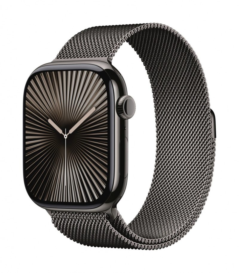 31246d8bc611f87b7e621f7f24519044.jpg Watch Series 10 GPS + Cellular, koperta 46 mm z tytanu w kolorze łupkowym z bransoletą mediolańską w kolorze tytanu łupkowego - rozmiar S/M