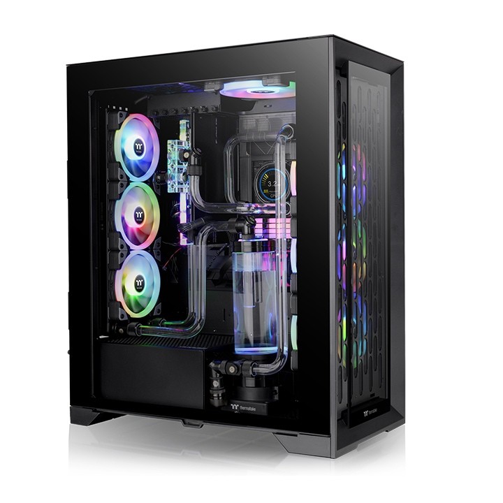 3171a1907fe5fb794c76f5114f43a5e3.jpg Obudowa CTE T500 Full Tower ARGB 14cmx3 Tempered Glassx2 - Czarna