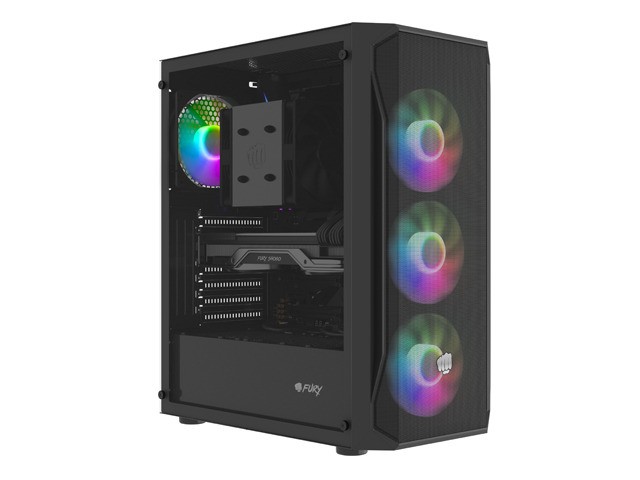 3bb57b93afd3d83fff5a20599ea19130.jpg Obudowa Fury Shobo SH4F RGB Midi Tower z oknem Czarna