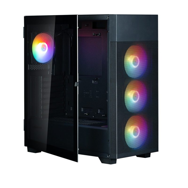 41f353a9199846bb613f01b5cd489db7.jpg Obudowa S5 NEO Black ATX Mid Tower FRGB Fan x4