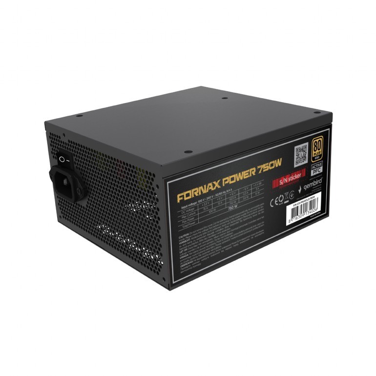 4425e13369a77b48dc0d1f1e60920b25.jpg Zasilacz ATX o mocy 750W aktywne PFC 12 cm fan 80+Gold