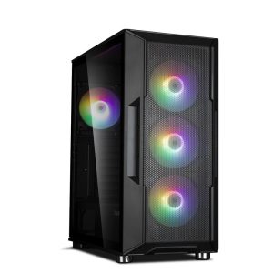467e09f7feb66c731aeefda4d9d4629f.jpg Obudowa I3 Neo ATX Mid Tower RGB 4xwentylator, czarna