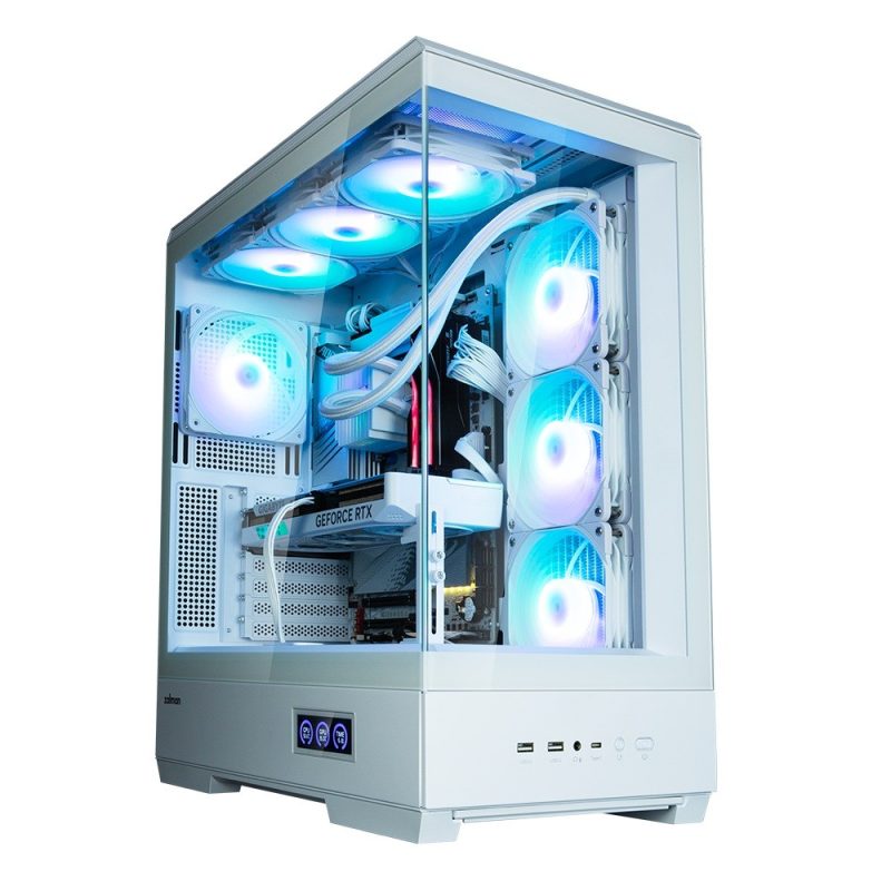 48b80d37c4569bfa595f31b1c2270b90.jpg Obudowa P50 DS WHITE Mid-Tower 4x ARGB Fans