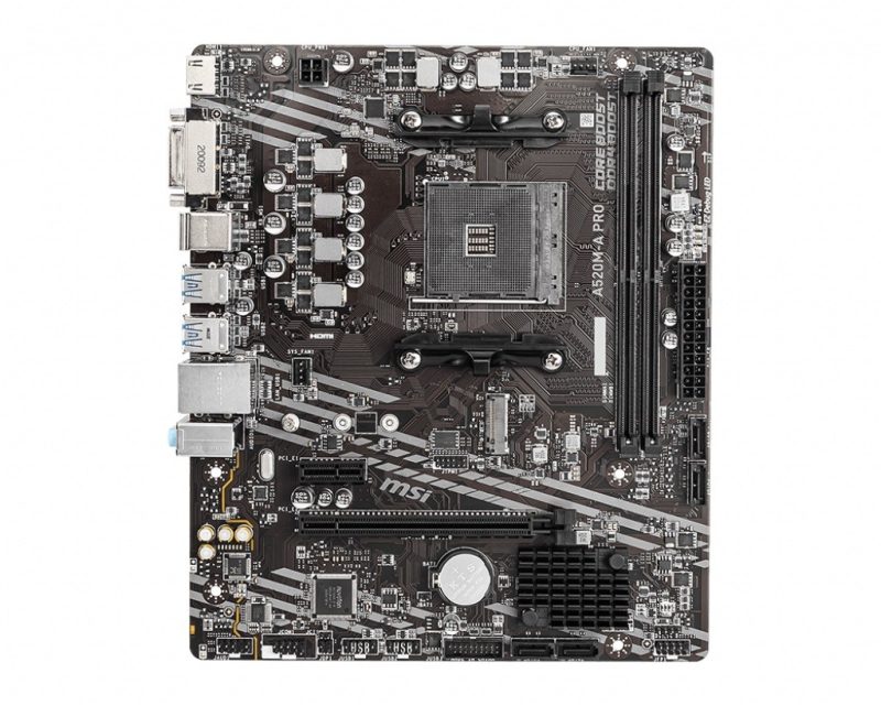 4d0ab9bb6cc93dd83aebec1955dd2ad8.jpg Płyta główna A520M-A PRO AM4 2DDR4 DVI/HDMI USB 3.2 mATX