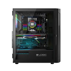 56cb555b739fe4e9cfe61fd87a2117e8.jpg Obudowa Komputerowa LOGIC ARAMIS ARGB MIDI USB 3.0 Czarna